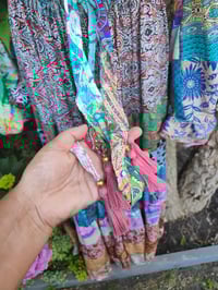 Image 11 of Patchwork Stevie top peach tassels