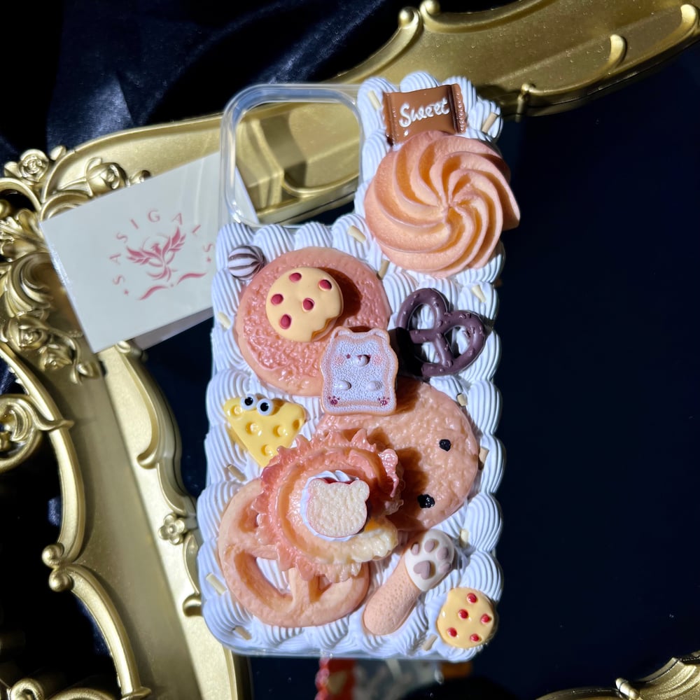 Image of Cute Cookies 3D Decoden Phone Case For All Brand 