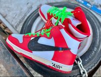 Custom Nike dunk high Offwhite 