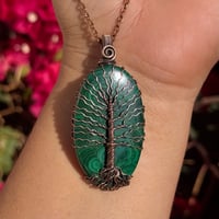 Image 1 of Malachite Tree Pendant 🌳💚