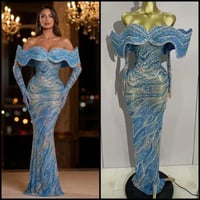 Image 1 of Blue Queen Dress