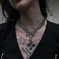 Image 2 of Rabbit's Foot Pearl Drop Necklace