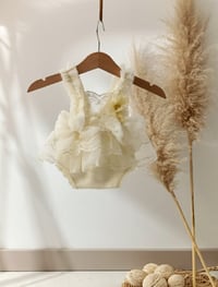 Image 1 of Newborn Body Dress Photo Prop – Elise (Lemon Cream)