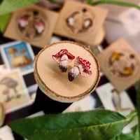 Image 5 of Kolczyki wkrętki z grzybkami 🍄
