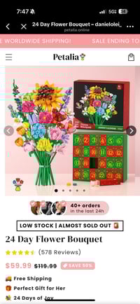 Image 3 of Brick Stems Flower Advent Calendar