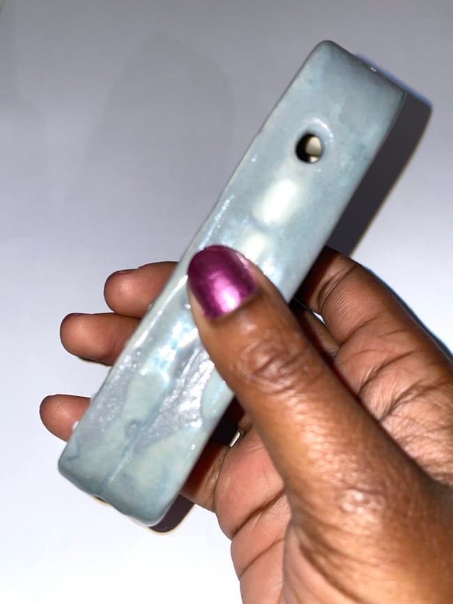 Gray Ceramic Phone Pipe