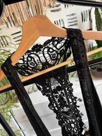 Image 2 of NWT black lace vest 