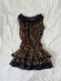 Image 1 of 00s Leopard print tunic // L