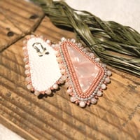 Image 3 of Pink Triangle Studs