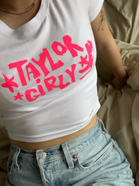 Image 1 of taylor girly - screenprinted shirt 