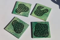 Image 1 of coasters - green 