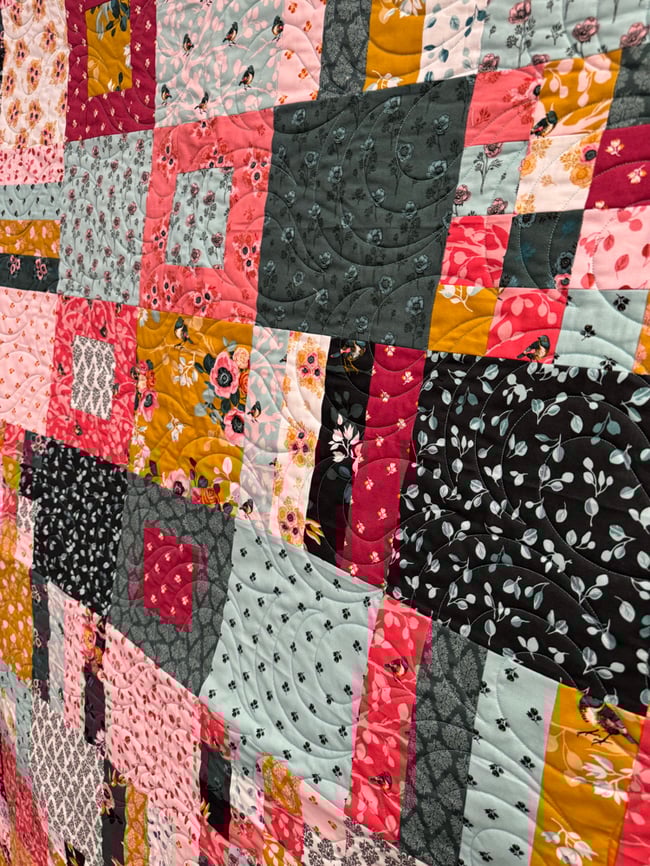 Birds & Roses Strips and Squares