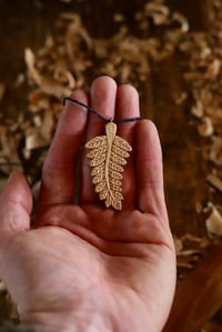 Image 6 of Fern Leaf Pendant Necklace 