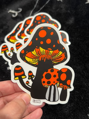 Halloween Mushroom Vinyl Sticker