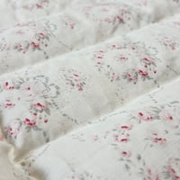 Image 4 of IN STOCK - French Floral Peony and Sage 'Mathilde' Linen Mini Eiderdown 