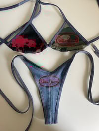Denim/Camo/Cowhide Swimsuit
