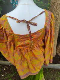 Image 3 of Gypset smock top tunic -Yellows