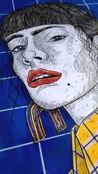 Image 3 of 'CLOWNS' original illustration (A3, frame incl.)