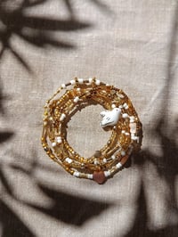 Image 1 of Bracelet 5 rangs Miel doré 