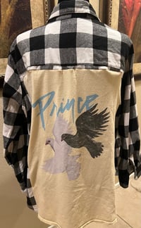 Vintage Black/White Flannel Shirt Prince