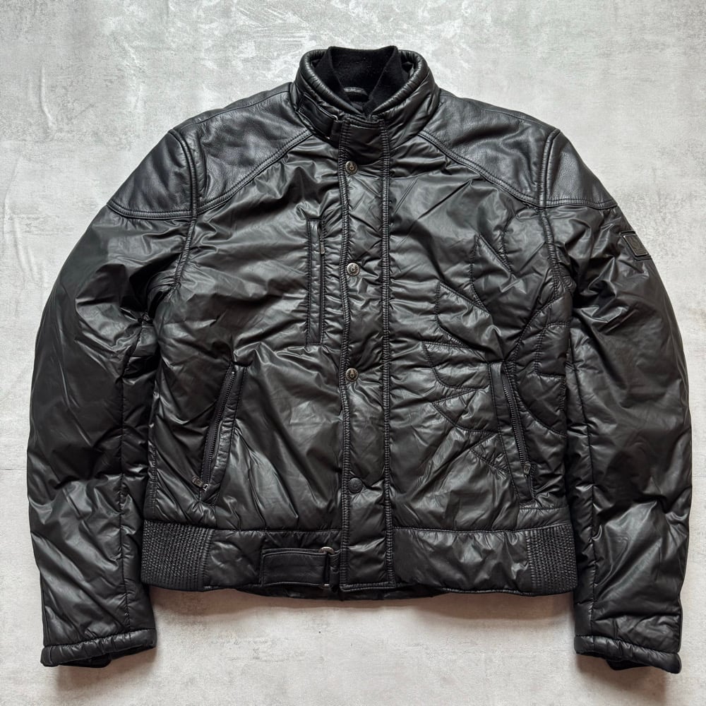 Image of 2000s Belstaff Padded Biker Jackets, size medium