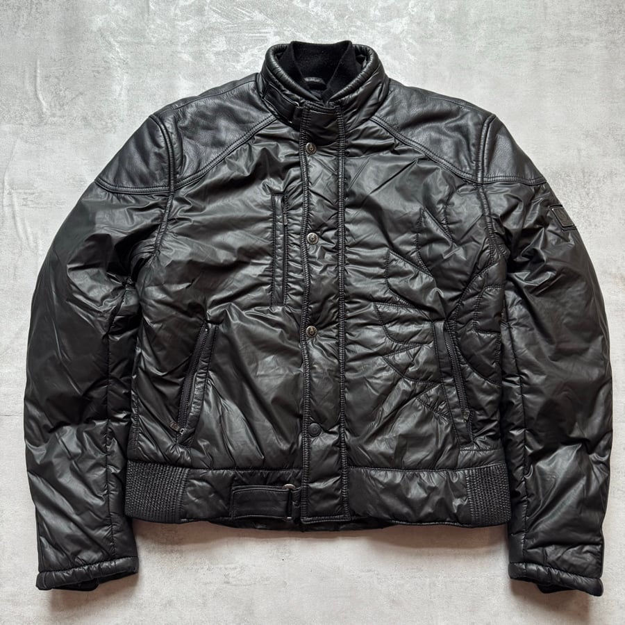 Image of 2000s Belstaff Padded Biker Jackets, size medium