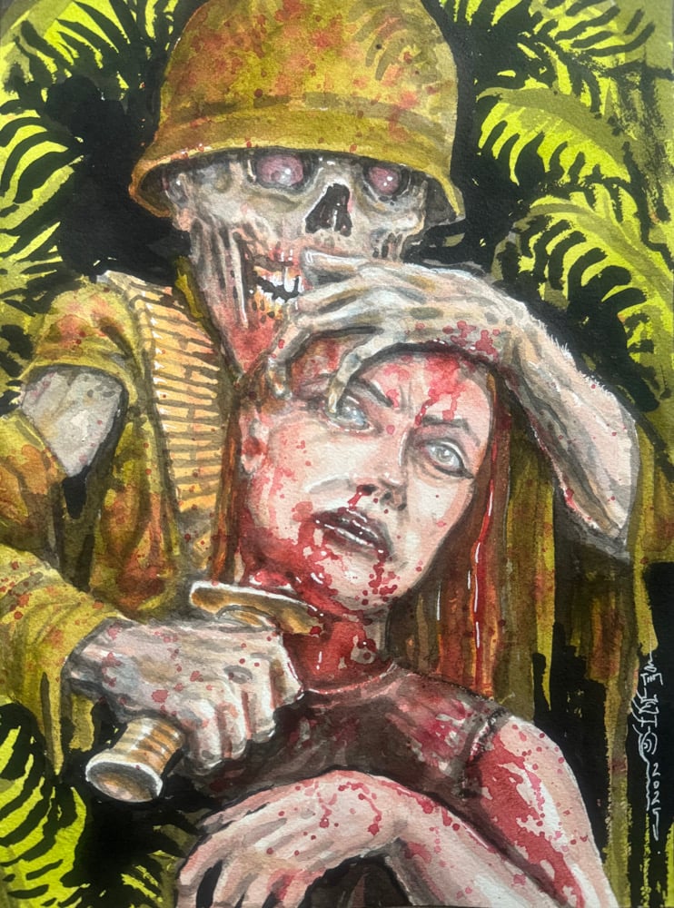 Image of Tim Lehi “You’ve Wined Enuff Pussy” Painting