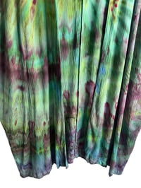 Image 8 of L Woven Long Kimono in Soft Spiral Ice Dye