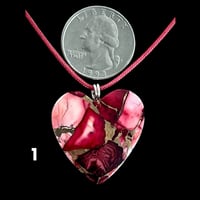 Image 3 of “Cherry Jubilee” Heart Necklaces (#21)