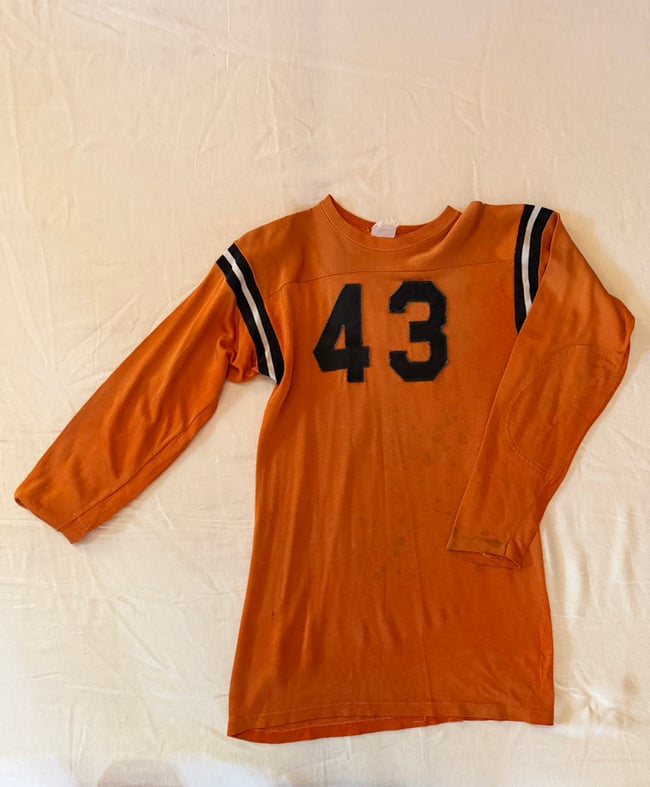 1960s sewn number practice jersey football dress tunic