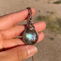 Image 3 of Round Labradorite Pendant 💜