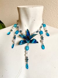 Image 4 of 🌀Aquamarine🌀Cymbidium Orchid Necklace 