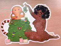 Image 2 of Holiday vinyl stickers/ a set of 4