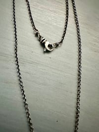 Image 4 of sterling silver moon with breathe inscription