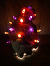 Halloween Themed Holiday Ceramic Gnome Night Light Lamp