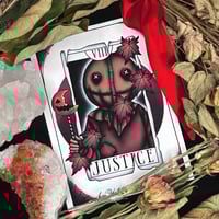 Image 1 of Sam from Trick ‘r Treat Tarot Card A5 Print