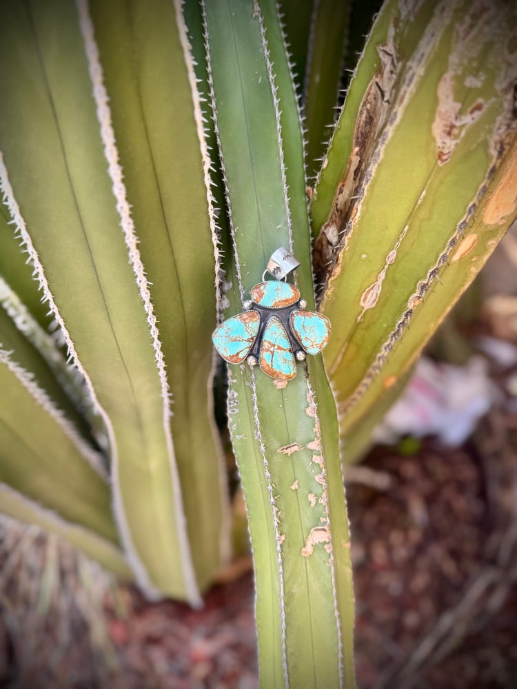Image of Mine #8 Turquoise Cluster Pendant (2)