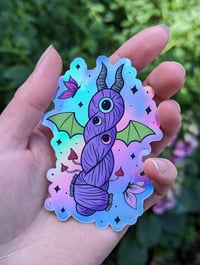 Yarn Monster Holographic Sticker