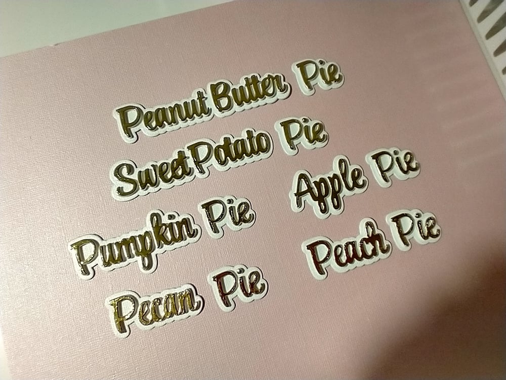 Image of Pie Words #1