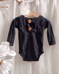 Image 1 of Photoshooting | 12-18 months boys bodysuit Asher | black 