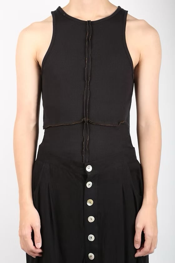 Image of ÆNRMÒUS - Cross Vest (Black)