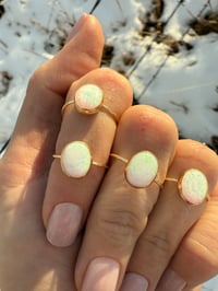 Image 1 of Gold + Opal Ring