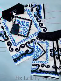 Image 2 of boys blue D&G dupe set 