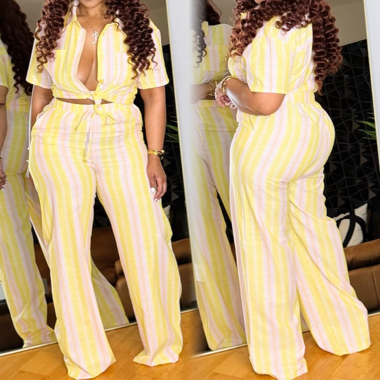Sunshine Set ✨Shirt Doesn’t Have To Be Tied SEE PICS✨SMALL & MED