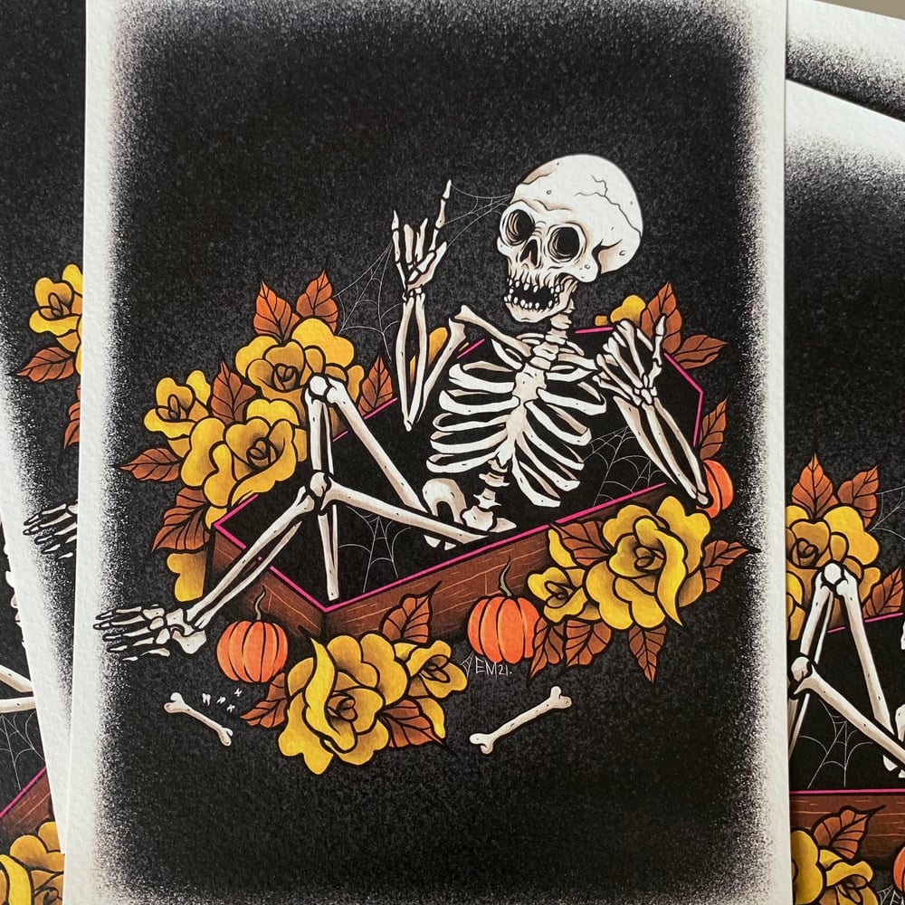 Skeleton at the Feast A5 Print
