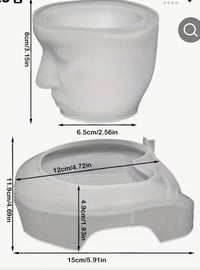 Image 3 of Cup and Saucer with Face