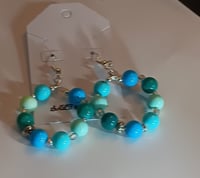 Image 2 of Multiple Color Blue Earrings 