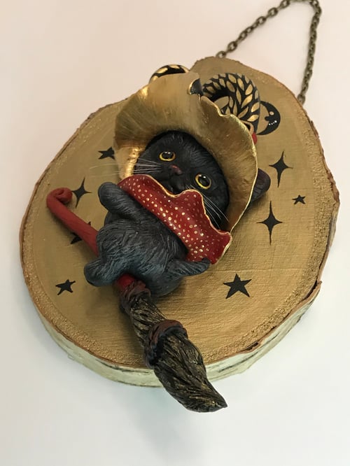 Image of "Kitty Witch" Original sculpture