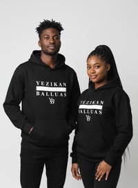 Image 1 of YB Black Heavy Blend Fleece Pullover Hoodie