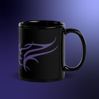 Black Glossy Mug with Logo